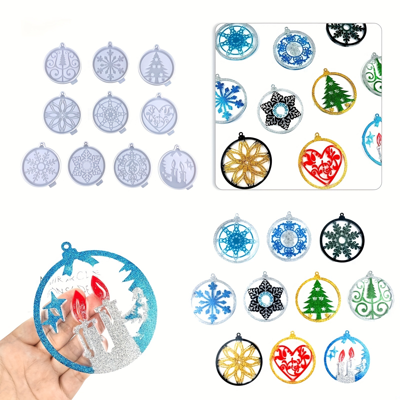 Silicone Resin Molds For Jewelry Keychain Pendent Necklace - Temu