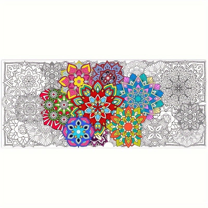 Kids Mandala flower coloring book : Mandala flower coloring Pages For kids