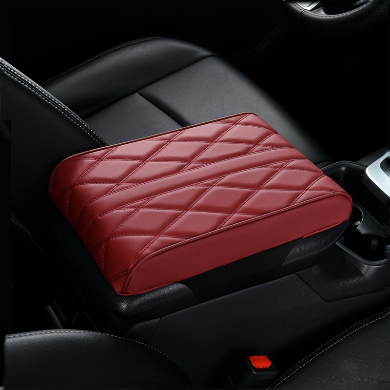 Car Armrest Pad Cover PU Leather Auto Center Console Seat Box
