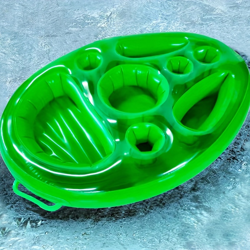 Pool Drink Holder Floats [large Size] Inflatable Salad Food - Temu