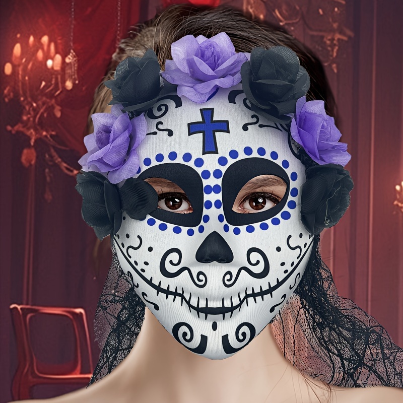 Day of the Dead Men's Full Face Mask Costume Accessory