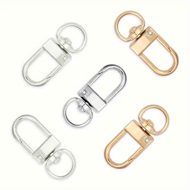 10pcs Snap Buckle Keychain Metal Trigger Clips Key Chain - Temu