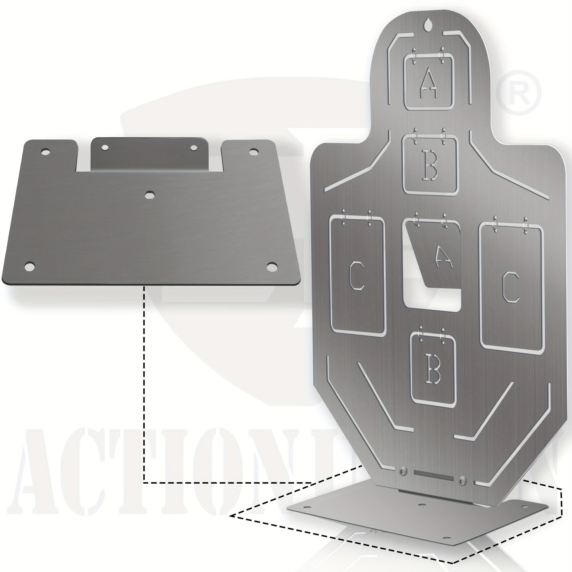 Airsoft Target Les Métalliques Cible De Tir La Cible De Tir À Bascule En  Métal Avec 6 Plaques En Acier Pour La Pratique Des Pistolets À Billes  Airsoft - Temu Switzerland