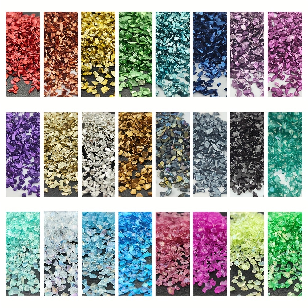 Irregular Mosaic Glass Pieces 500g for DIY Craft, Crushed Stained