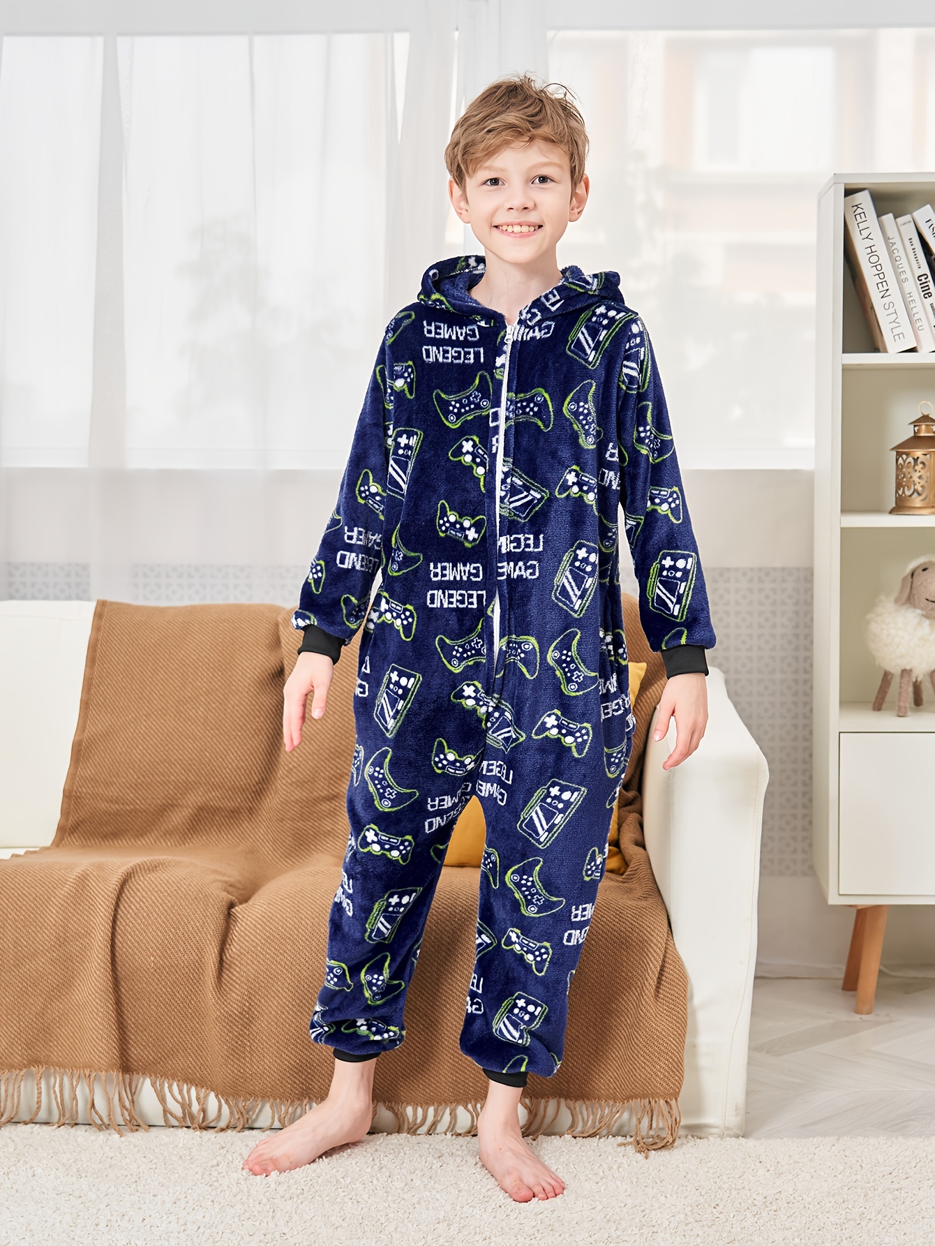  Conjunto de pijama de forro polar para adolescentes, niños y  niñas, suave, cómodo, esponjoso, holgado, de felpa, cálida, de franela,  ropa de dormir de invierno, 1-Rosa : Ropa, Zapatos y Joyería