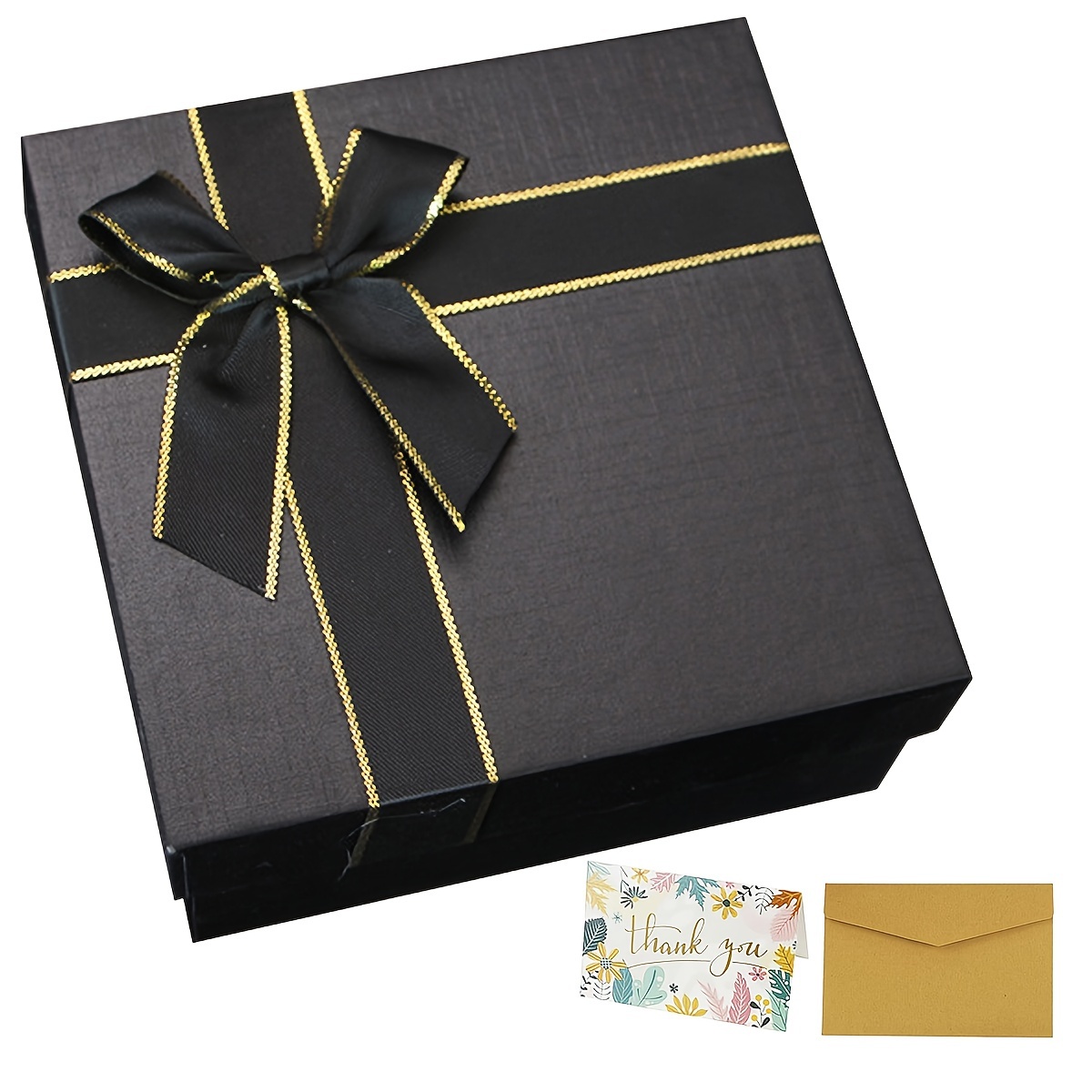 Gift Box With Bow,magnetic Large Gift Box With Lid With Ribbon Card And  Shredded Paper Gift Box With Magnetic Lid Rectangular Gift Box For Wedding  Bir