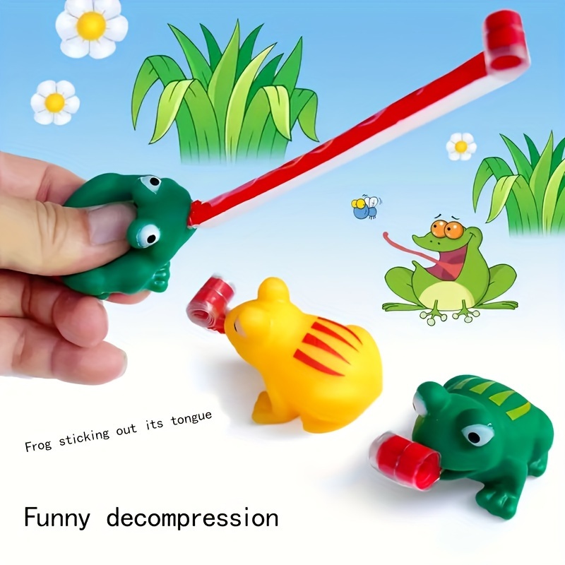 Creative Simulation Squishy Frog Toy Soft Stretchable Rubber Frog