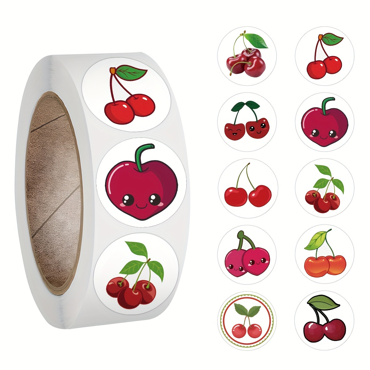 Cherry Stickers, Cute Fruit Stickers,red Aesthetic Vinyl Waterproof Stickers  For Water Bottles, Laptop, Cellphone, Skateboard, Guitar, Suitcase, Perfect  Gifts For Kids, Girls,teens, Students - Temu Austria