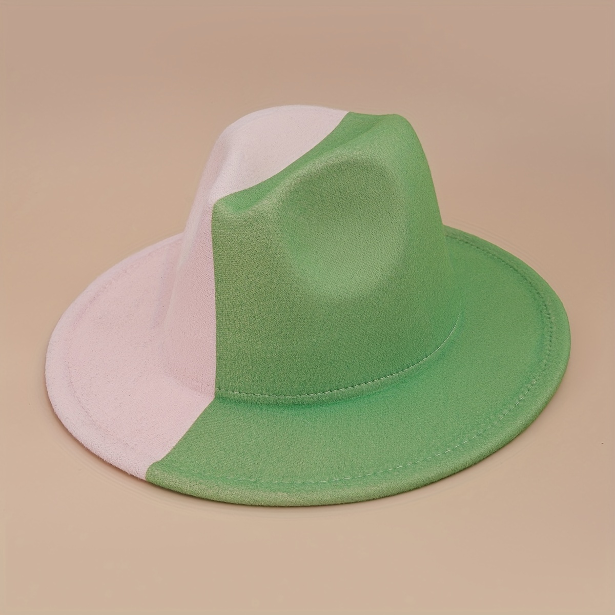 Yin Yang Block Woolen Felt Hat for Men & Women
