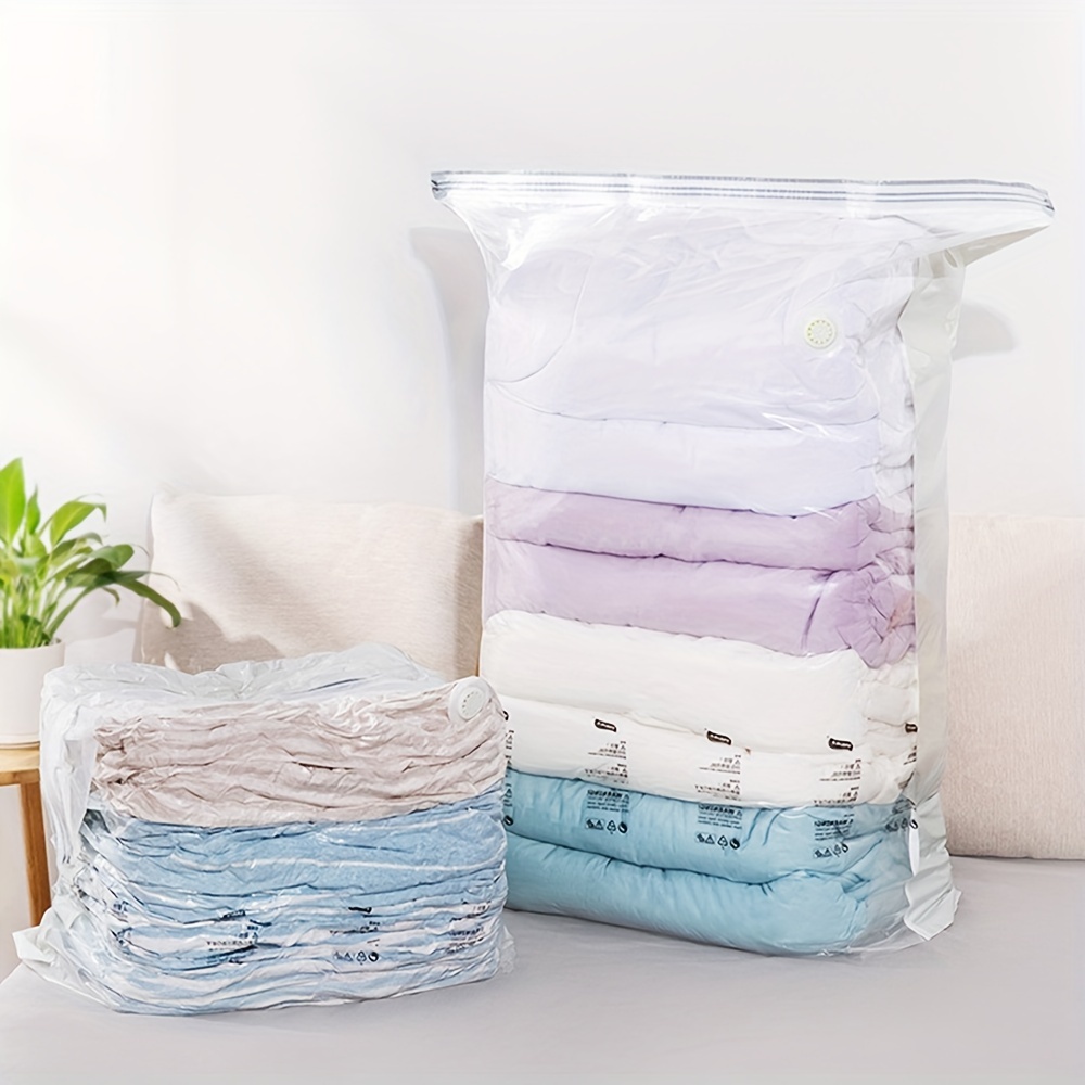 Storage Bags Mattress Vacuum Bag Blanket Sealed Extra Thick Topper Queen  For Moving Quilt Space Saver Jumbo Clothing From Haerya, $16.44