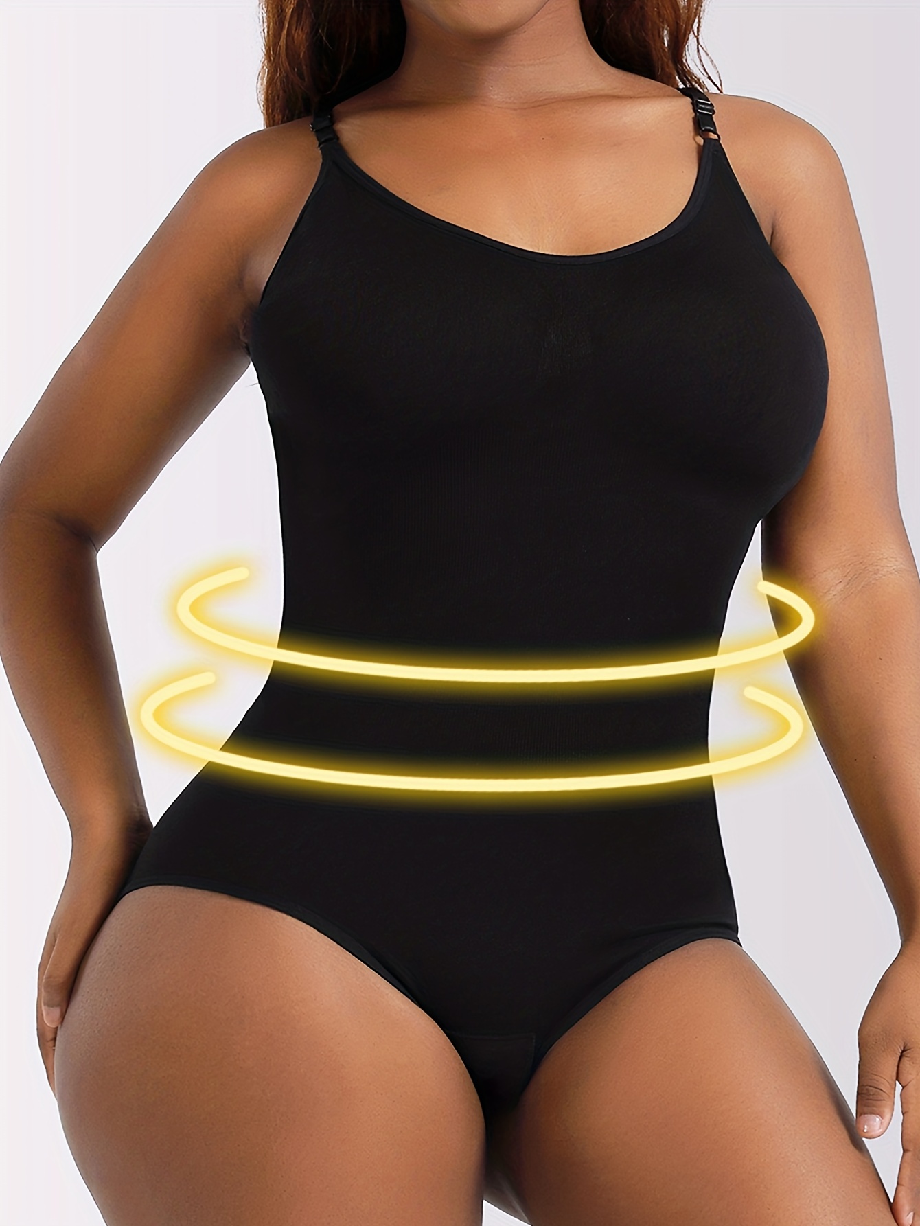 Women Shapewear Bodysuit Tummy Control Seamless Body Shaper With Adjustable  Spaghetti Straps Bodycon Jumpsuit