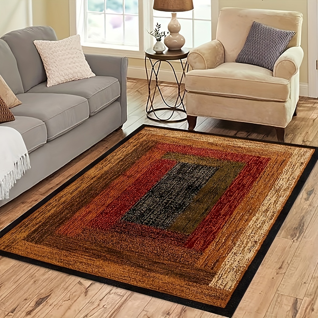 Durable Area Rug With Carpet Stickers, Non-slip Anti-drill Rug Pad,  Washable Rug Tape For Hardwood Floors, Tile Floors, Home Decor, Room Decor  - Temu