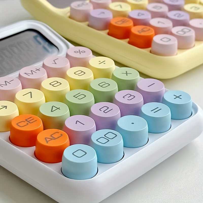 cute candy colored mechanical calculator lcd - Temu Canada