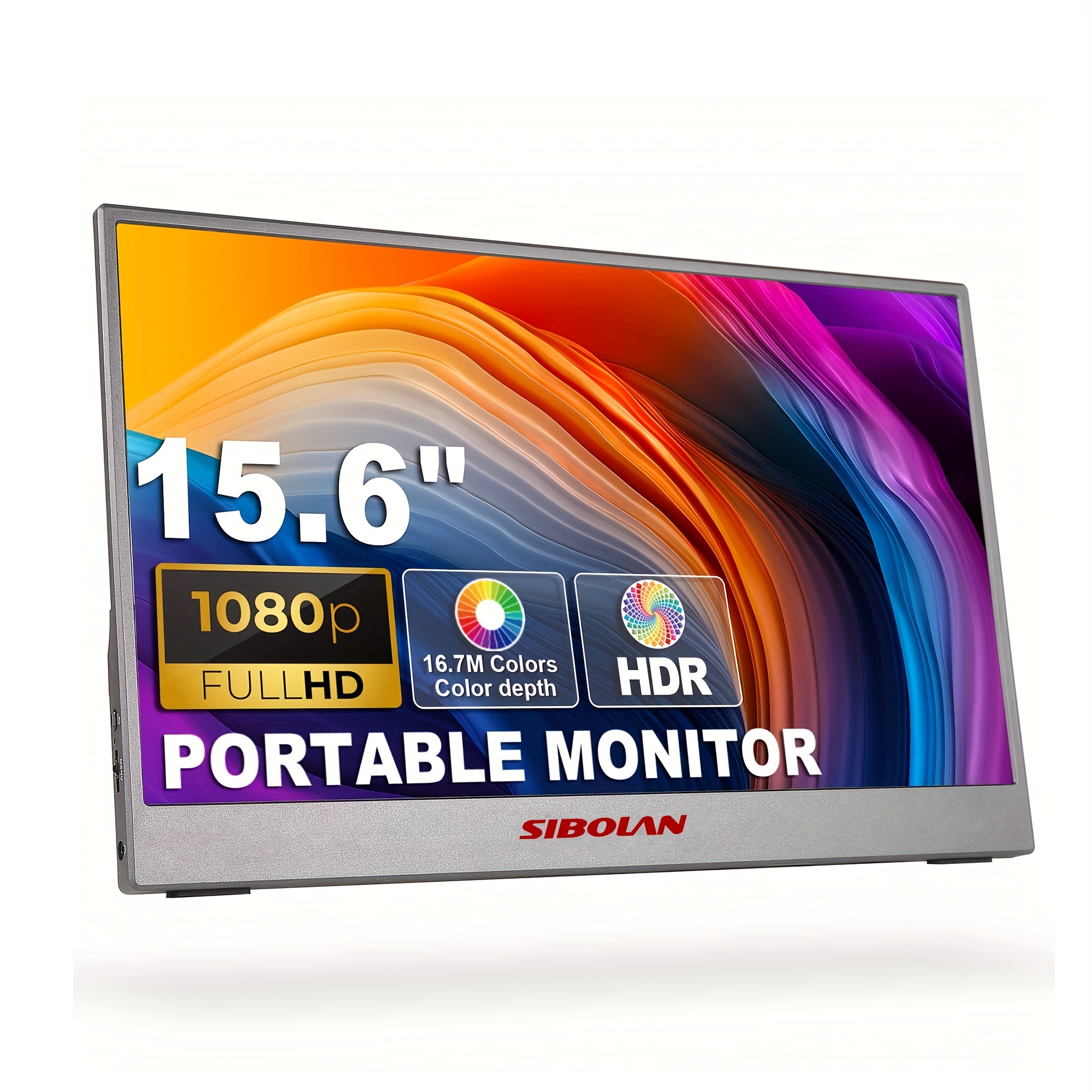 Monitor portatil 15.6'' FHD, IPS + funda con soporte/ Hel