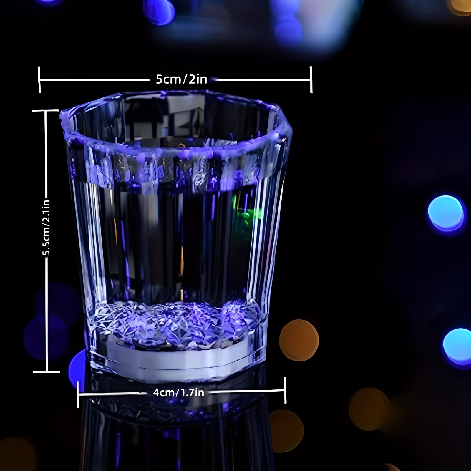  Light Up Shot Glasses Set of 24 Party Favors Adults Shot Cups  for Party LED Flash Light Up Drinking Glasses Glow in the Dark Shot Glasses  for Birthday Christmas Halloween Weddings