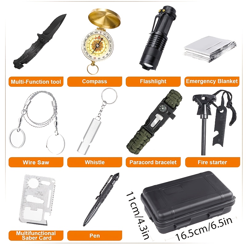 11-In-1 Survival Gear Kit