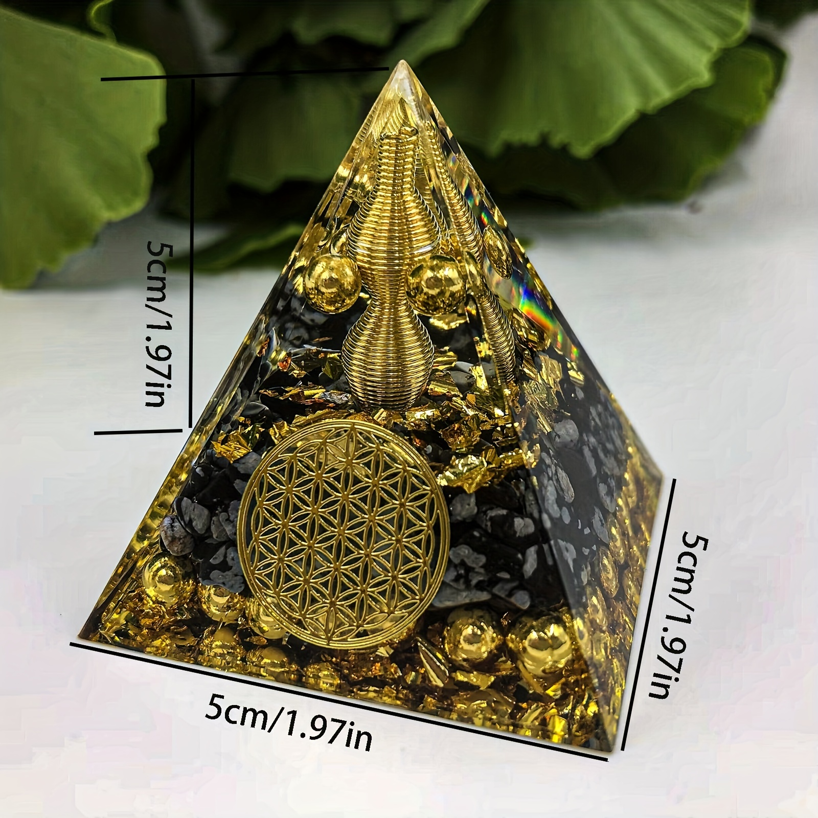 Orgone Pyramid Generatore Di Energia Naturale In Cristallo - Porta Energia  Positiva, Sollievo Dallo Stress, Guarigione, Meditazione E Attira La