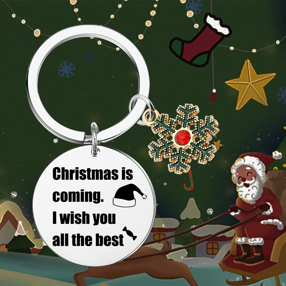 Stainless Steel Keychain Christmas Present Funny Gifts Party - Temu