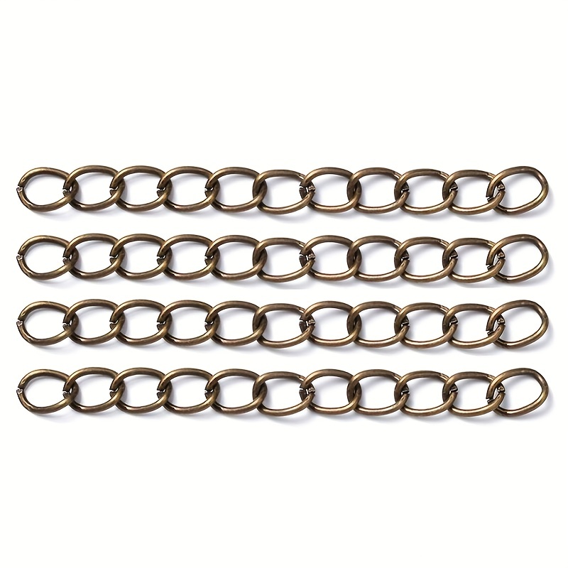 50 x Stainless Steel Chain Extender Gold Silver 2 Inch Extension Chain for  Necklace or Bracelet Jewelry Making 5cm Tail Chain