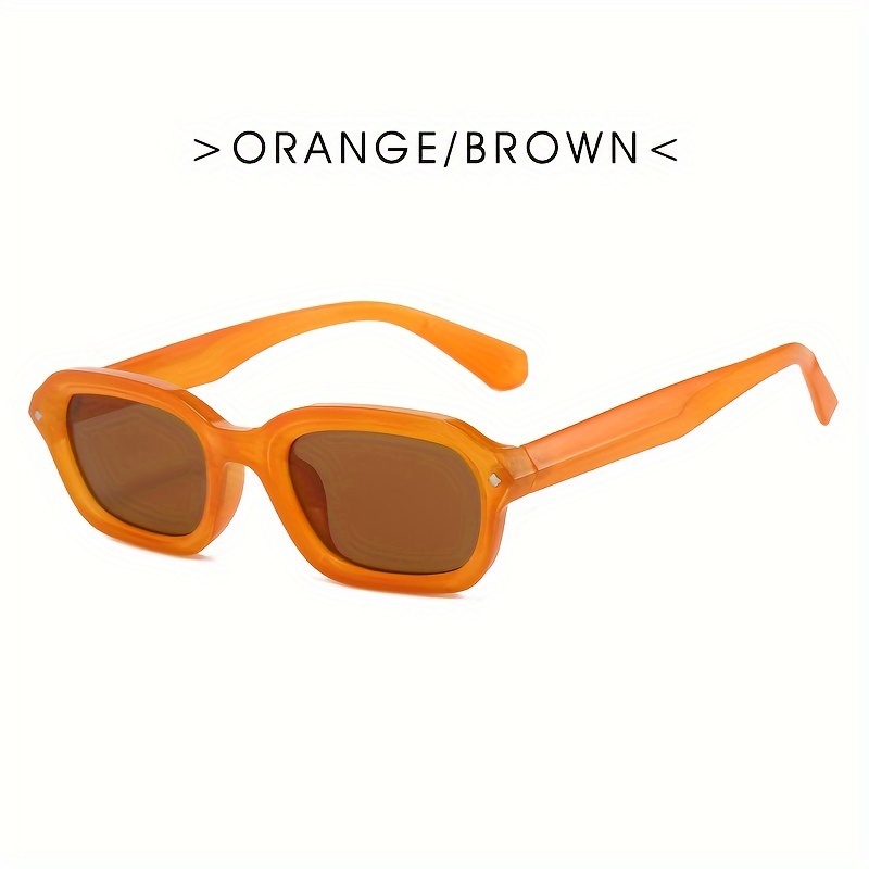 Gafas Sol Y2k Montura Rectangular Hombre Mujer Lentes Sol - Temu