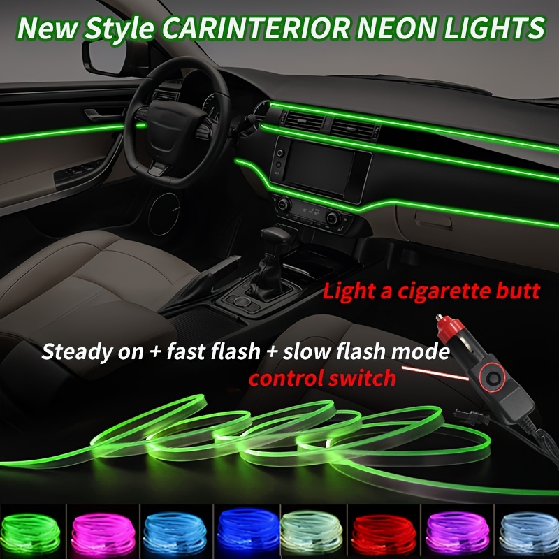 Lampada per interni auto LED a fibra ottica flessibile da 12 V