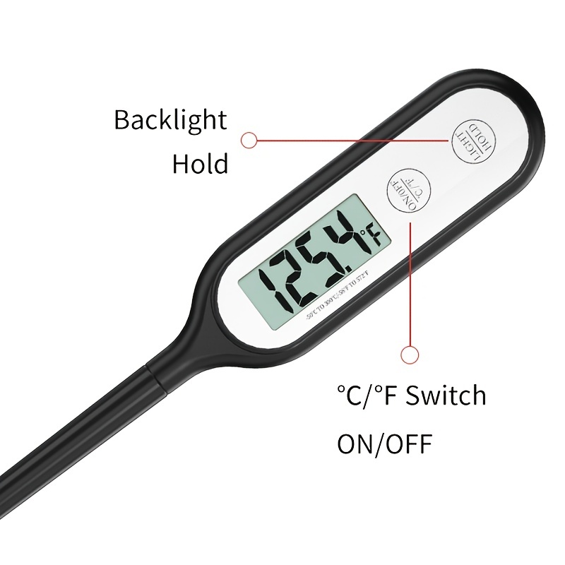 Disposable Digital Meat Thermometer, Waterproof Instant Read Food  Thermometer For Cooking And Grilling, Kitchen Gadgets, Accessories With  Backlight And Calibration For Candy, Grill, Liquid, Beef, Turkey, Kitchen  Tools - Temu