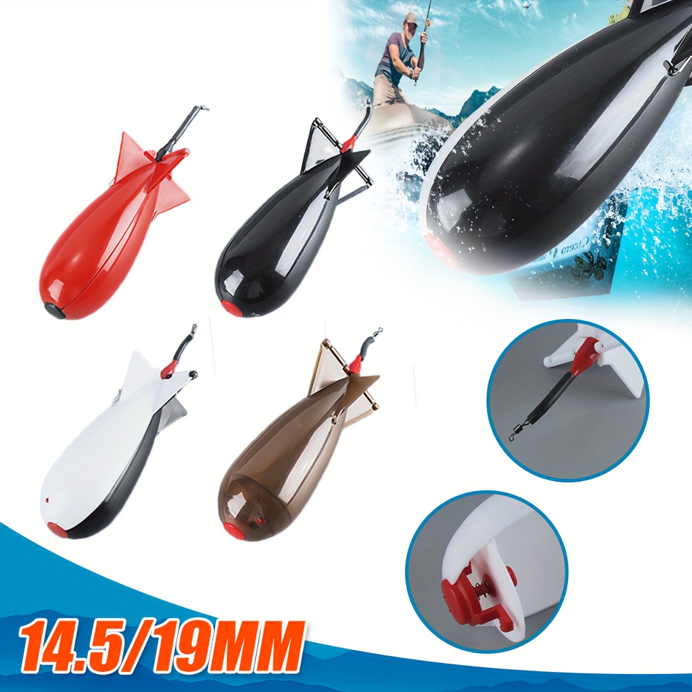2 Red Carp Fishing Spod Bomb Bait Rockets Floats Carp Fishing Feeder USA