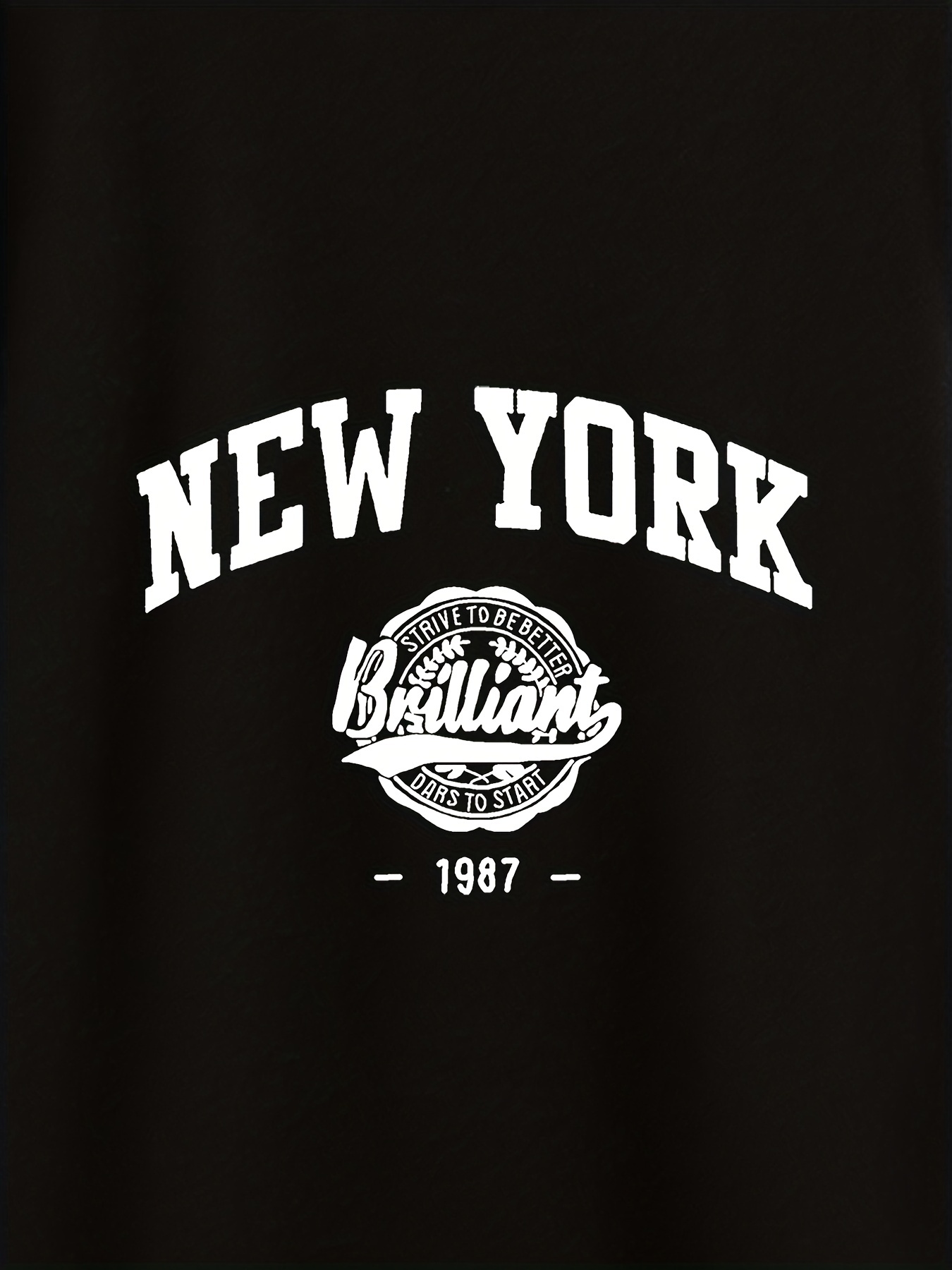 Starter NEW YORK TEE - Print T-shirt - white 