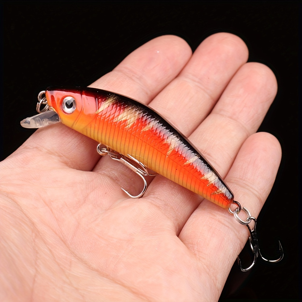 8Pcs Plastic Minnow Fishing Lures Bass CrankBait Tackle 9cm/3.5