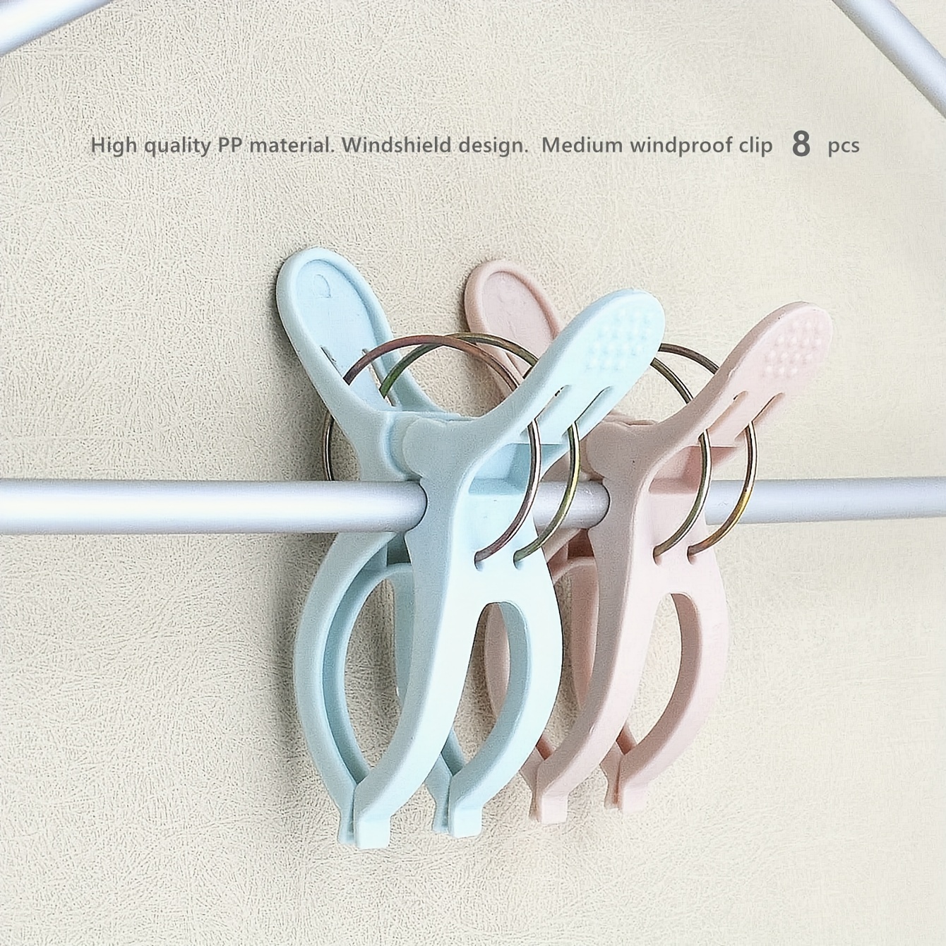 Large Plastic Clothes Pins Windproof Hanger Clips Beach - Temu