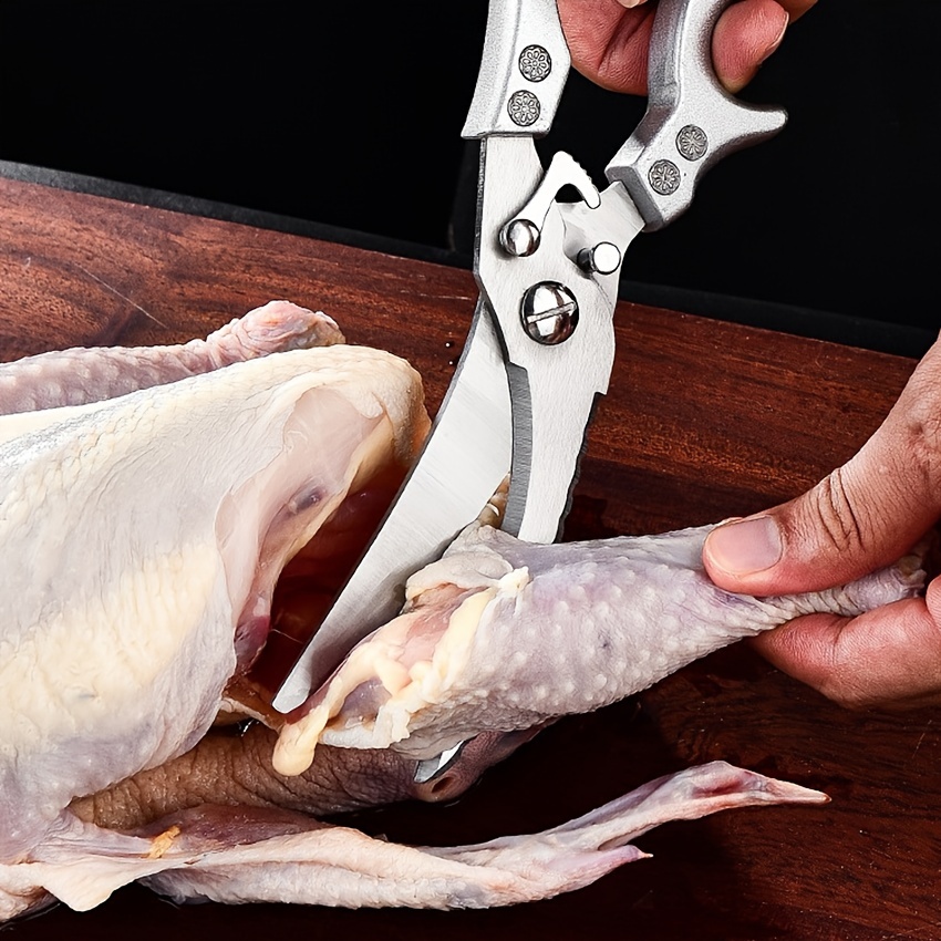 Stainless Steel Kitchen Shears Heavy Duty Scissors For Meat Fish Chicken  Bone US