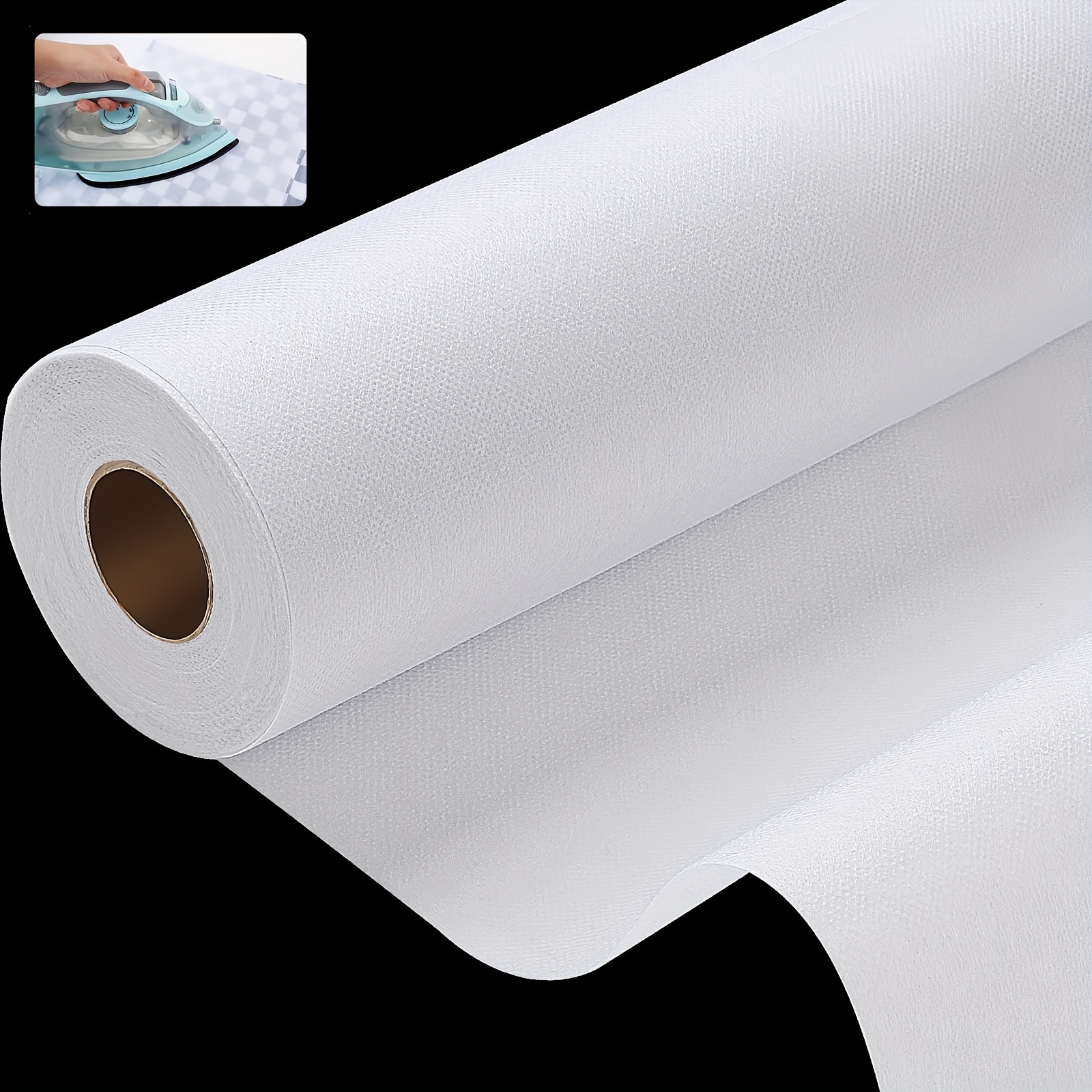 LIGHTWEIGHT FUSIBLE INTERFACING WOVEN 55 INCHES WIDE 1 YARD LONG