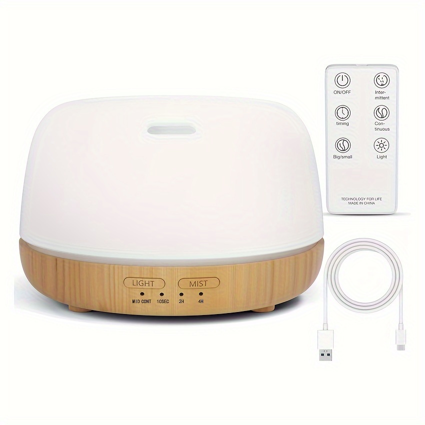1pc essential oil diffuser ultrasonic aroma oil humidifier with 7 colors lights 2 mist mode for home
