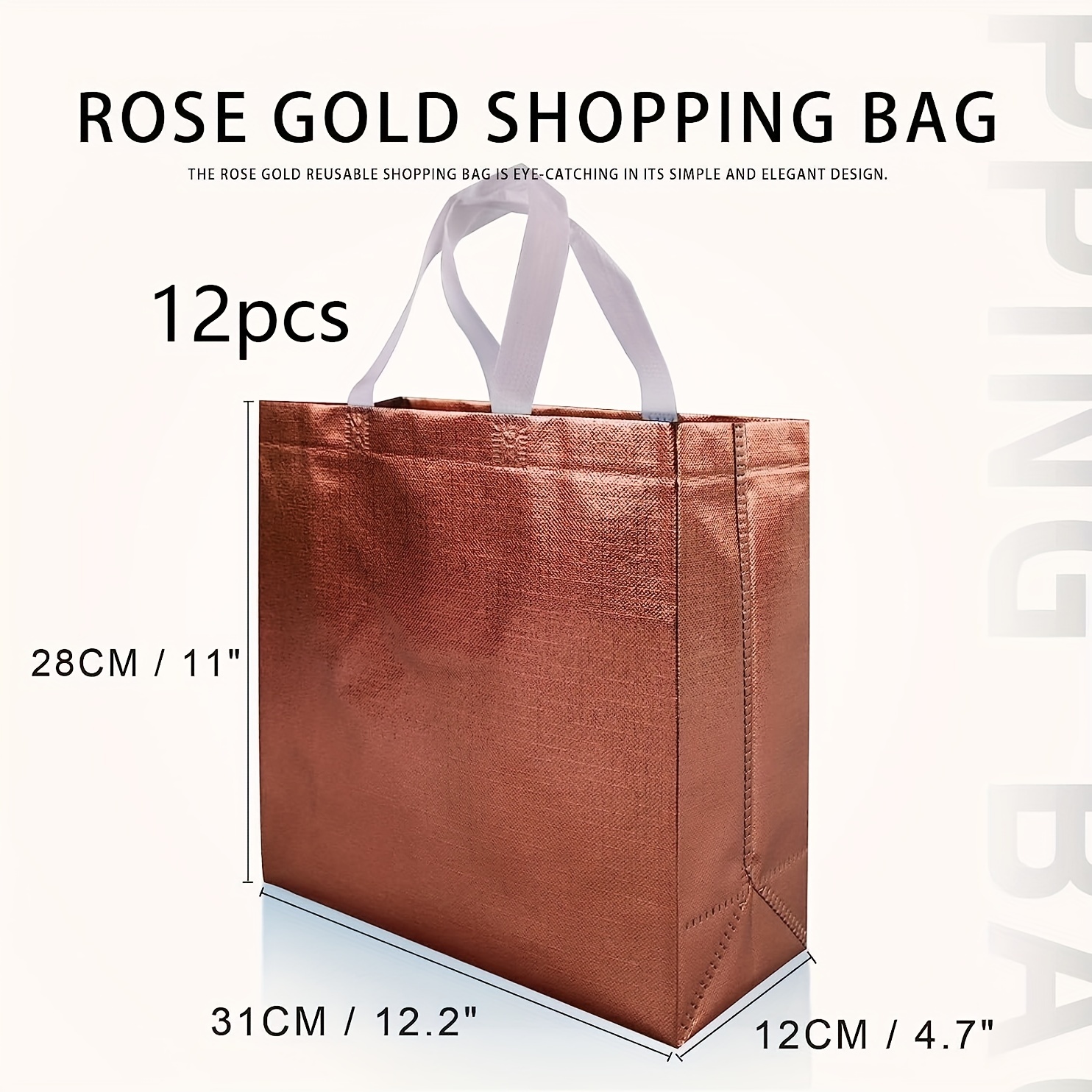 Glossy Reusable Grocery Bags Reusable Gift Bags With Handles - Temu