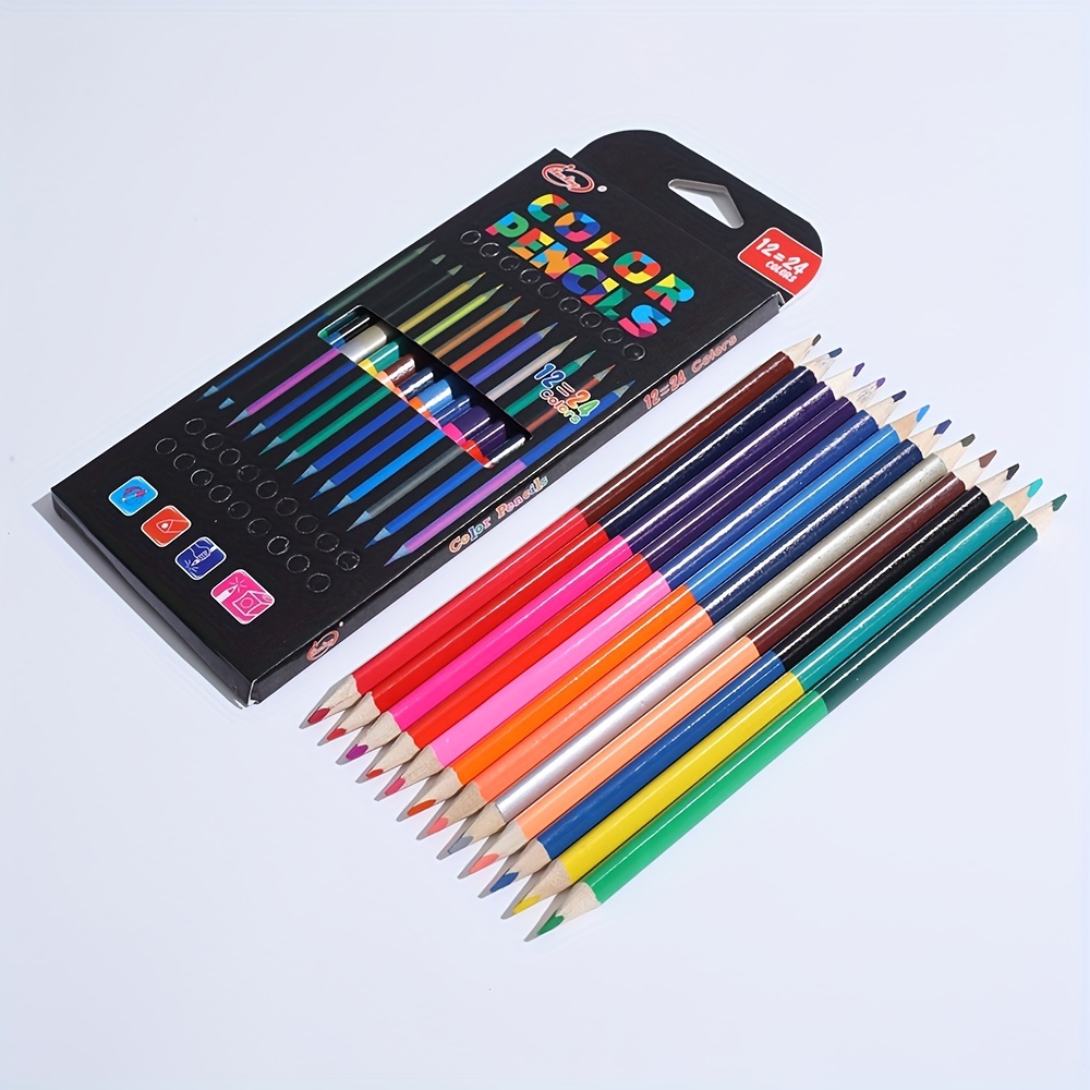 12/18/24 Colors Colored Pencil Pre sharpened Pencils For - Temu