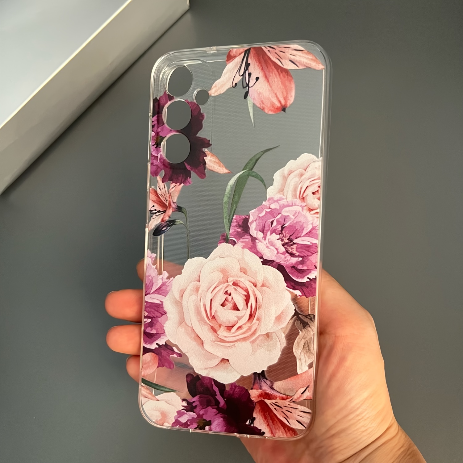 Funda Teléfono Estampado Hierbas Flores Cuerda Colgante - Temu Chile