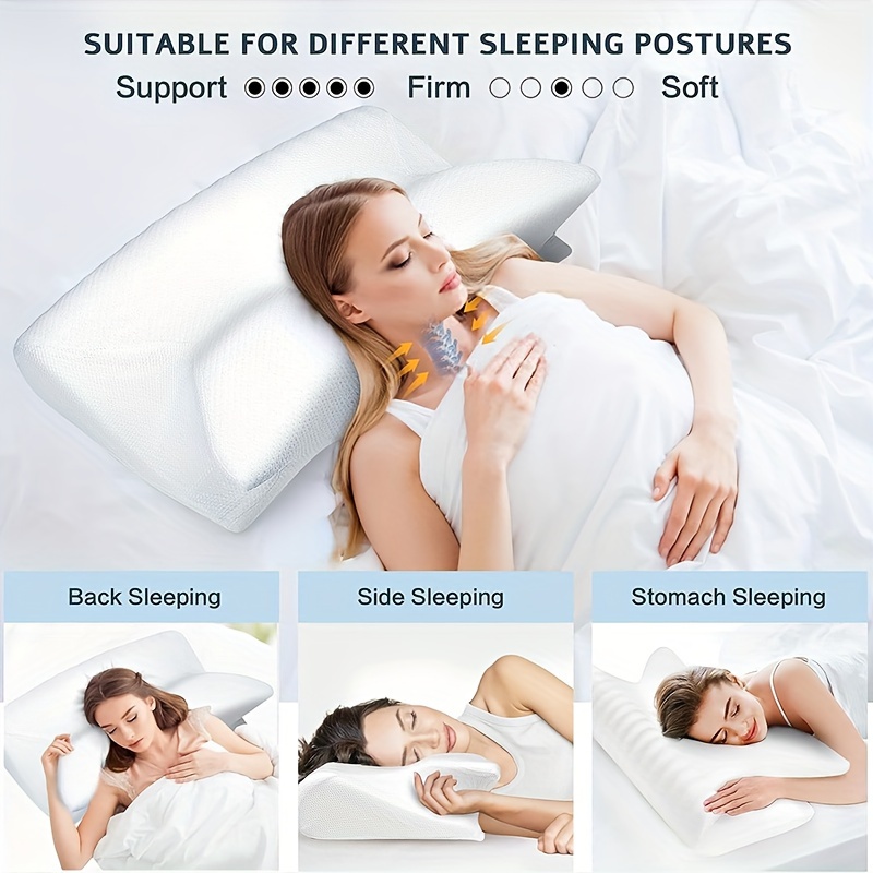 Cervical Pillow For Neck Relax Memory Foam Pillows For Neck - Temu