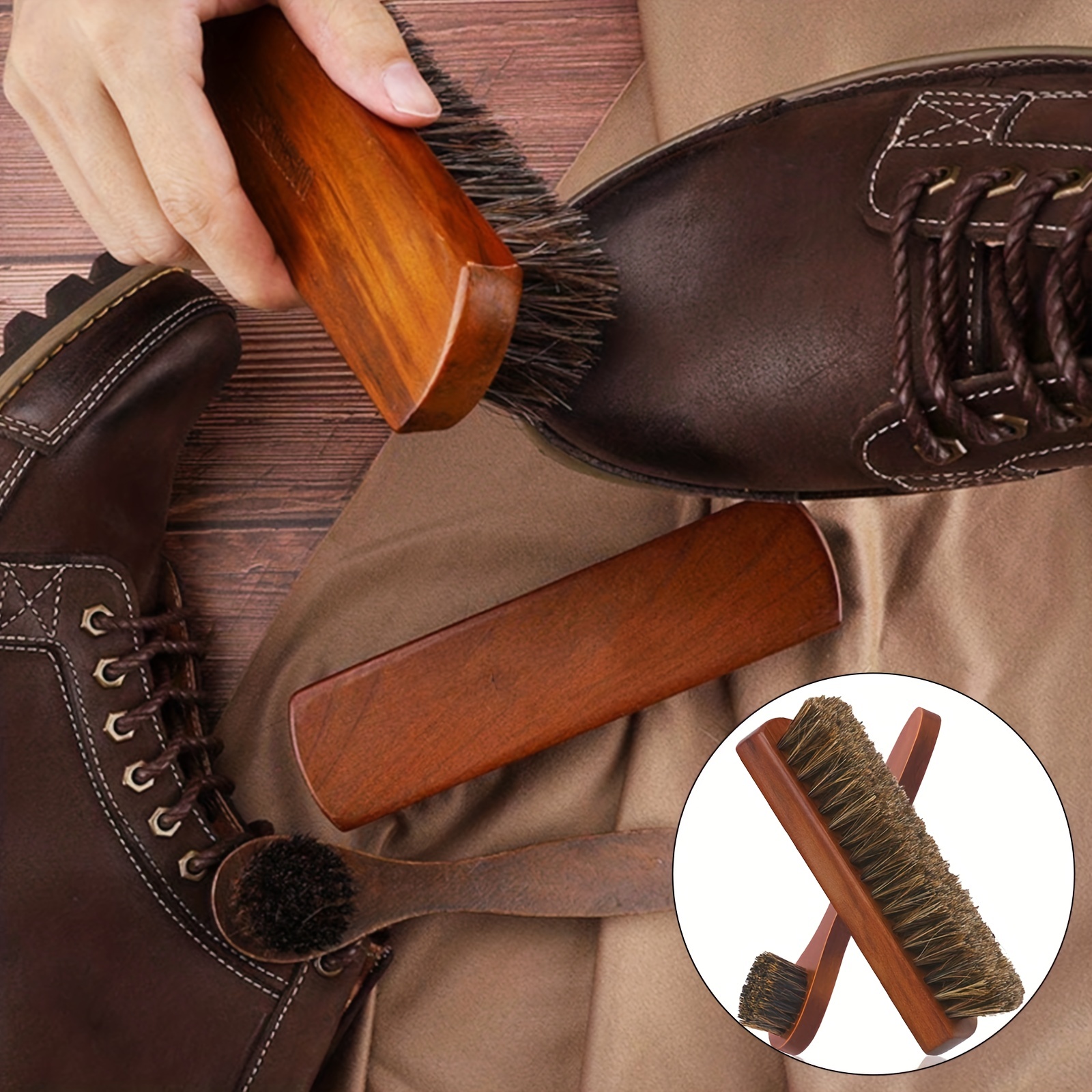 Double Sided Leather Shoes Polish Brush – Heather Wonder