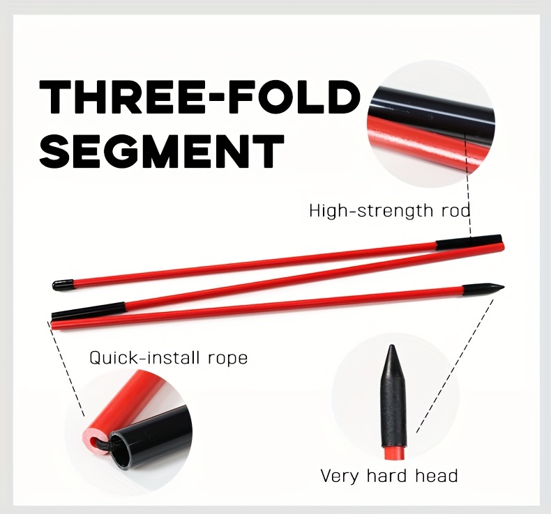 HUAEN Golf Alignment Stick, 2 Set Golf Alignment Rods, 48
