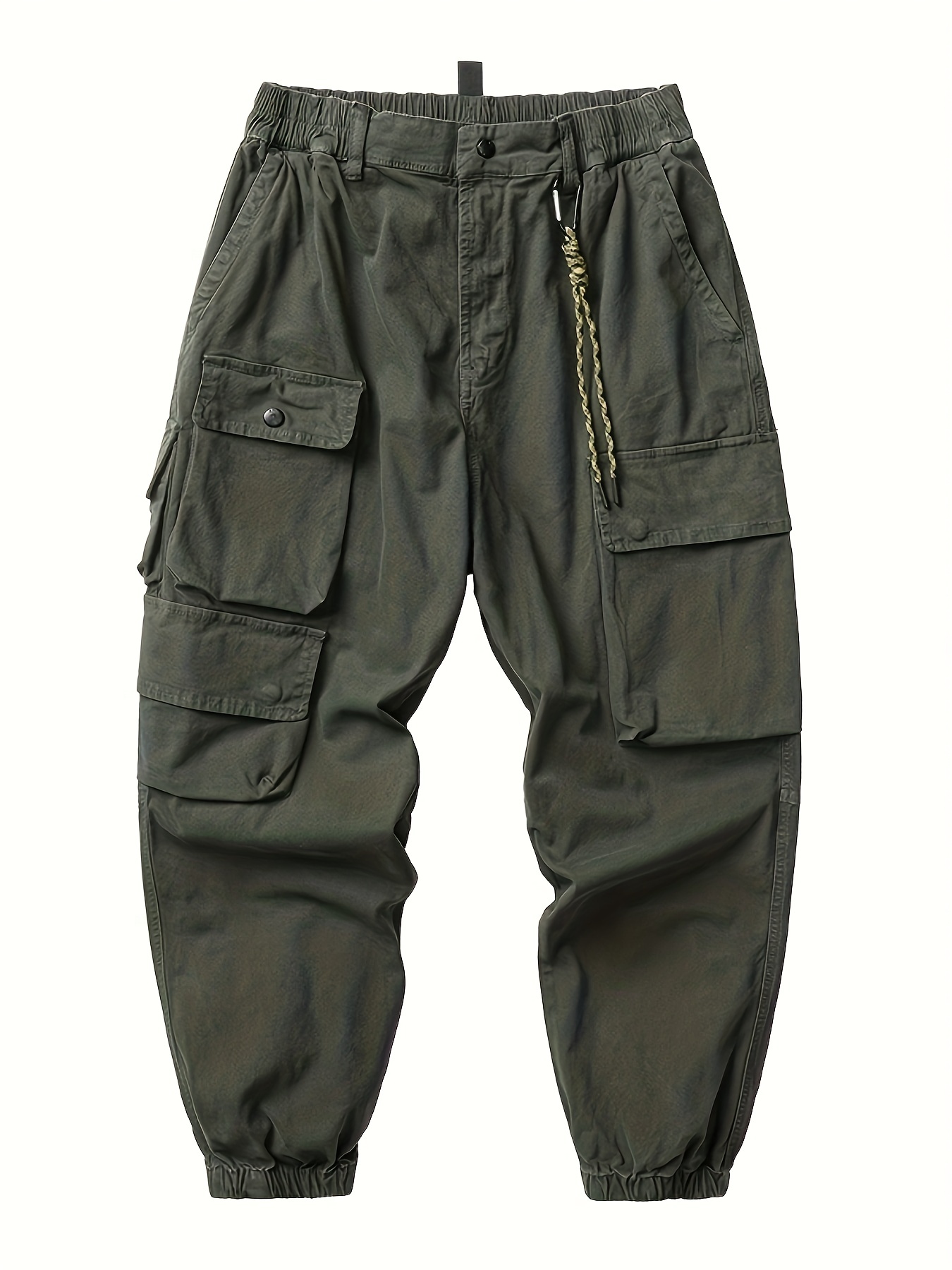 Men's Cargo Pants with Multiple Pockets - Comfortable and Durable Outdoor  Trousers for Work and Streetwear