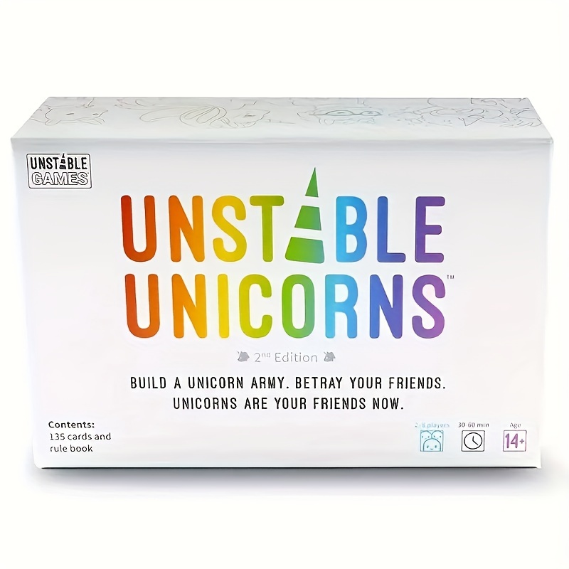 Unicornios Inestables es un juego de cartas estratégico por turnos sobre  tus dos cosas favoritas: los unicornios y la destrucción. ¡El primer  jugador que consiga tener 7 Unicornios de cualquier tipo en