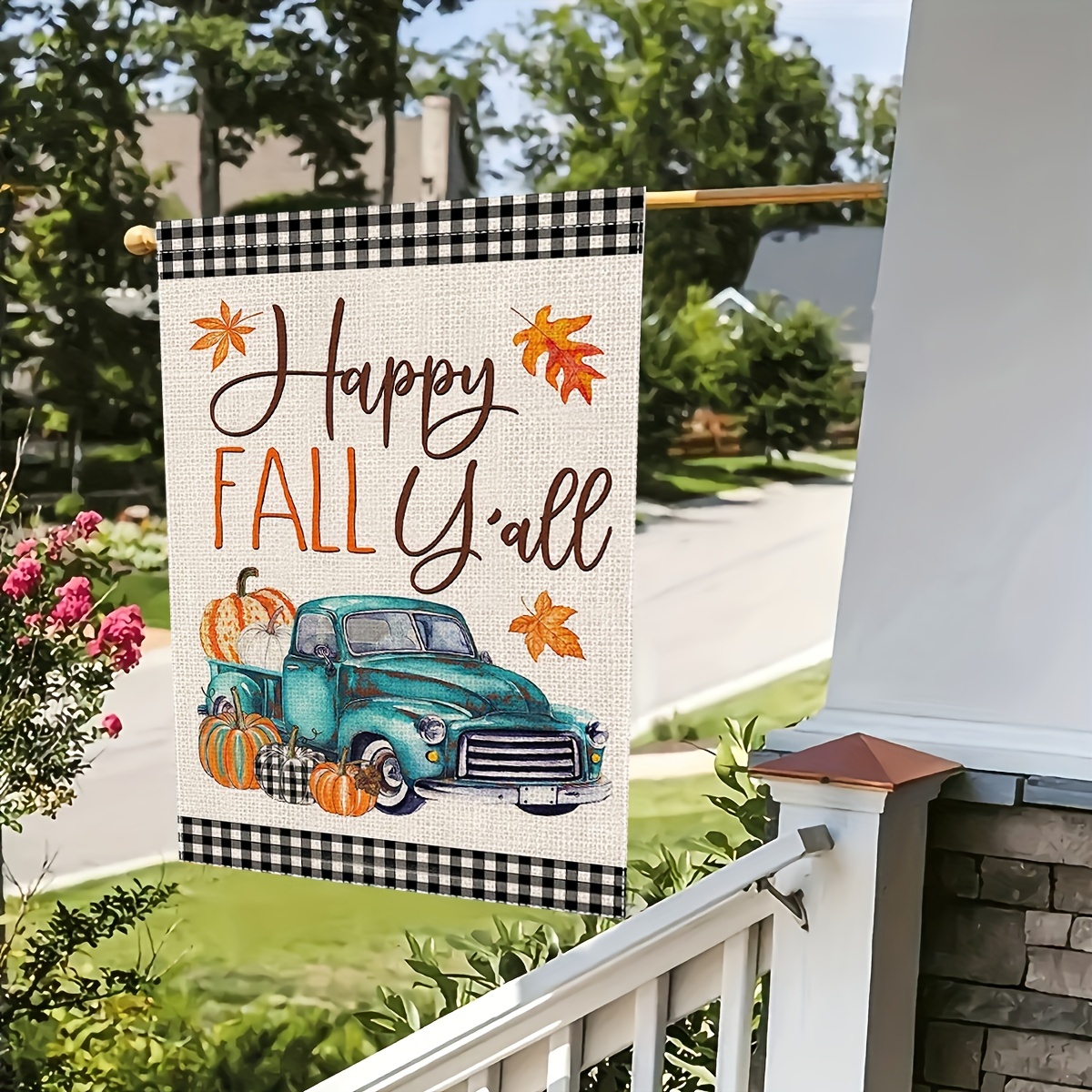 Football And Fall Y'all Garden Flag, Double-sided Linen Flag, Fall Decor,  Thanksgiving Day Decor, Yard Decor, Garden Decor, Outdoor Decor, Holiday  Decor (no Metal Brace) - Temu