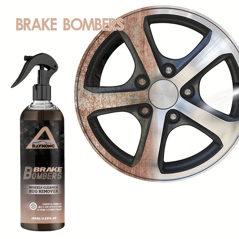 Brake Bomber Wheel Cleaner, Powerful Non-Acid Truck & Car Wheel Cleaner  Spray and Bug Remover, Perfect for Cleaning Wheels and Tires, Safe on Alloy