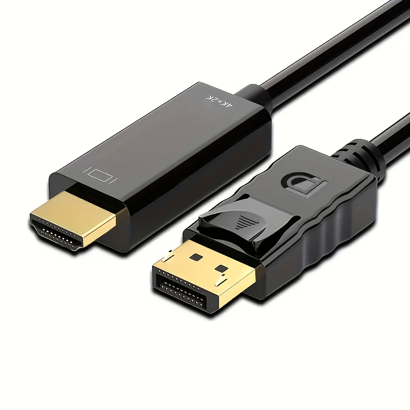 Câble Mini DisplayPort vers DisplayPort 1.2 de 2 m - Câble Adaptateur Mini  DP vers DisplayPort 4K x 2K UHD - Câble Mini DP vers DP pour Moniteur 