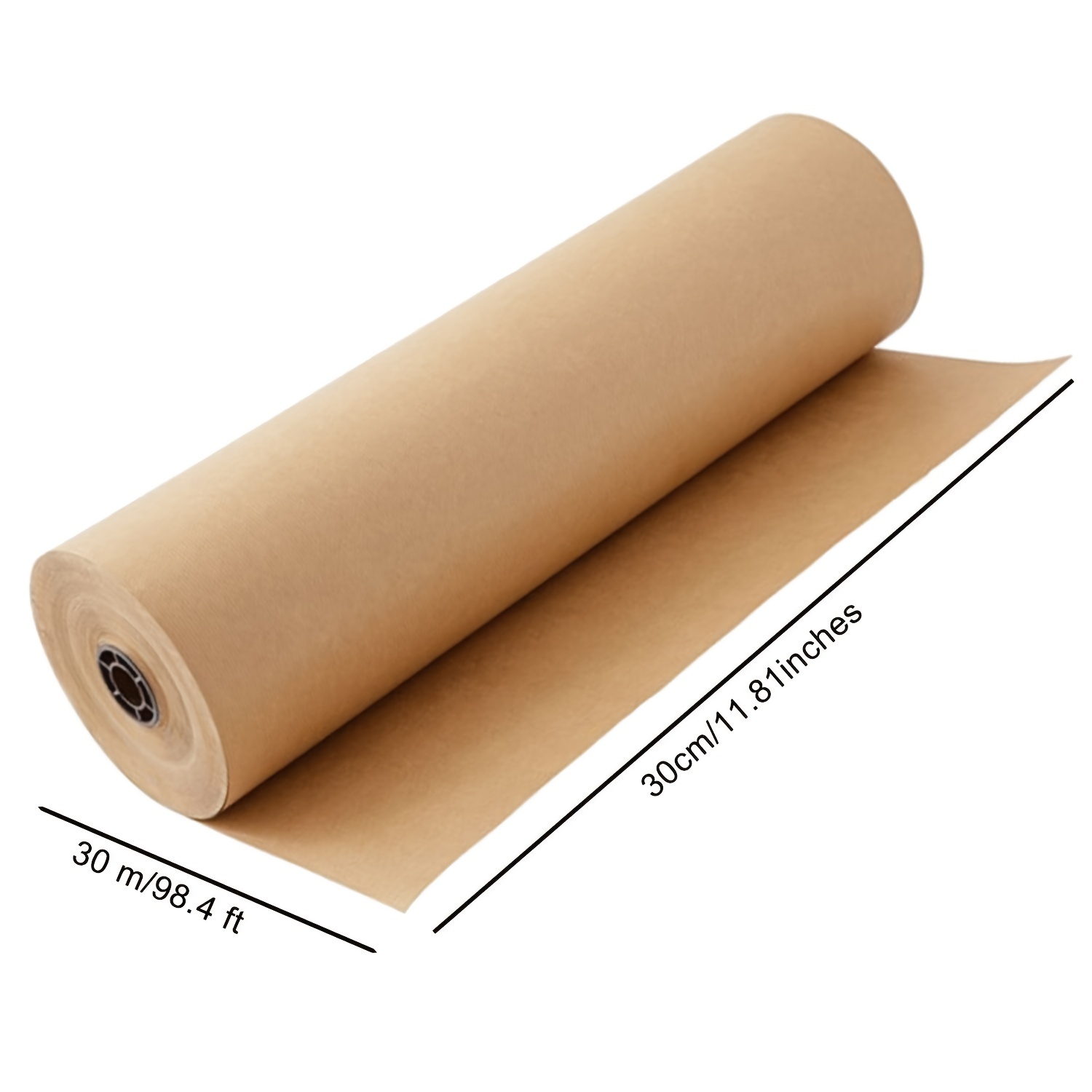 OUNONA Kraft Paper Roll Biodegradable Brown Kraft Wrapping Paper