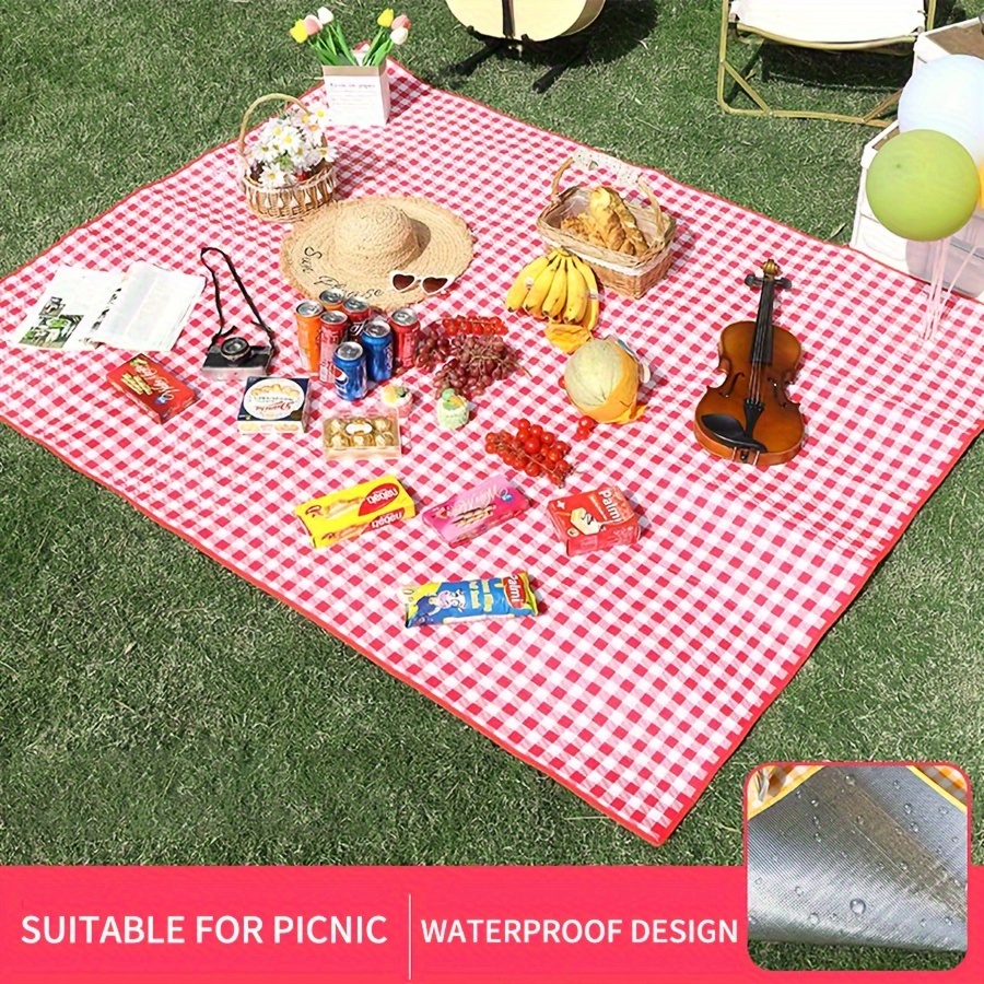 Portable Waterproof Picnic Blanket Carry Strap Perfect Family Outdoor  Camping Beach Parties - Sports & Outdoors - Temu Canada