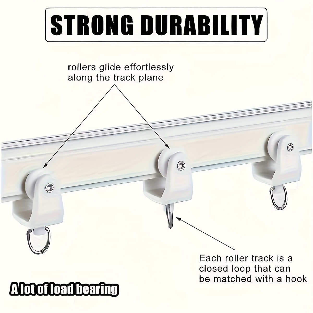 Curved Curtain Track for Curtains-Ceiling or Wall Mount, Flexible Curtain  Single Tracks with Silent Rollers, Curtain Rail for Z/U/S Shape Bay Windows