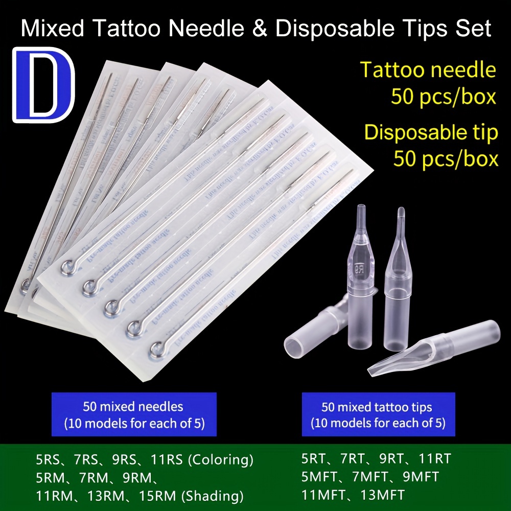 5 PCS Box - ROUND MAGNUM Tips Standard Tattoo Needles Sterile