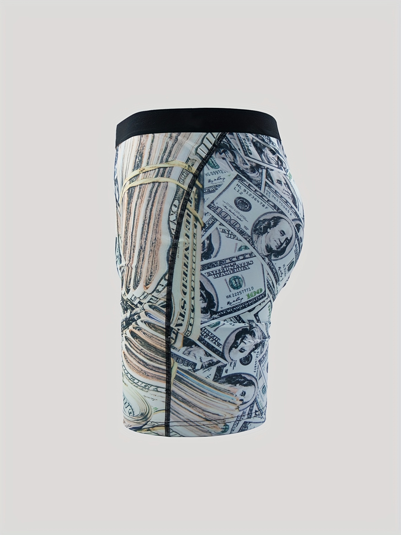 Men's High Stretch Dollar Graphic Boxer Shorts Breathable - Temu