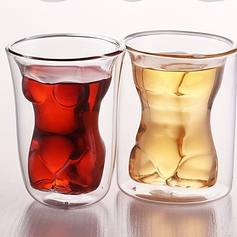 Whiskey Glasses Wine Shot Glass Beer Cup Creative Body Shape Glass Cup